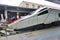 Trenitalia high speed trains (Italo, Frecciarossa and Frecciabianca) at the Venice St. Lucia railway stat