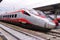 Trenitalia high speed trains (Italo, Frecciarossa and Frecciabianca) at the Venice St. Lucia railway stat