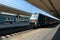 Trenitalia regional passenger train at railway station in Pisa. Italy