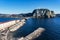 Trentaremi bay from Nisida Island in the gulf of Naples, Italy