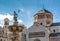 Trento city: main square Piazza Duomo, with clock tower and the Late Baroque Fountain of Neptune. City in Trentino Alto Adige, nor