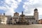 Trento, Italy- 9 March, 2018: Neptune fountain in Cathedral Square, Trento, Italy. main square Piazza Duomo with the Late Baroque