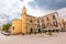 Trento and Trieste Square and the TrinitÃ  Church in Chieti on Sunday