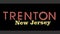Trenton New Jersey with black background