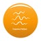 Treponema Pallidum icon vector orange