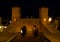 Trepponti bridge by night in Comacchio