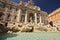 Trevi Fountain in Rome with the sculpture of Neptune