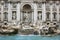 Trevi Fountain with Statue Group in Rome