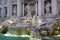 The Trevi Fountain in the Trevi district in Rome, Italy