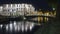 Treviso city university in italy with reflections on the water of sile river