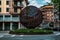TREVISO, ITALY â€“22 APR 2019- View of the La Grande Sphere Large Ball.
