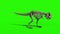 TRex Skeleton Attack Side Jurassic World 3D Rendering green Screen
