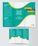 Tri-Fold Corporate Brochure Design Layout Template Front and Backe