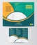 Tri-Fold Corporate Brochure Design Layout Template Front and Backe