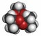 Triacetone triperoxide (TATP, acetone peroxide) explosive molecule. 3D rendering. Atoms are represented as spheres with