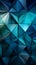 Triangle abstract pattern deep blue, green, white, and refreshing cyan