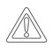 triangle alert signal icon