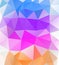 Triangle background. Multicolor polygons.