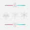 Triangle background, vector element, geometric symbols