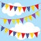 Triangle bunting decoration