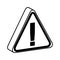 Triangle caution signal icon