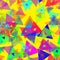 Triangle celebration colorful confetti