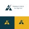 Triangle check logo vector