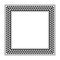 Triangle checkered pattern square frame, serrated pattern border