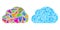Triangle Cloud Collage Icons