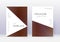 Triangle cover design template set