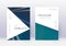 Triangle cover design template set