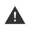 Triangle danger symbol isolated vector icon