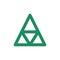 Triangle esoteric symbol icon. Simple color vector elements of esoteric icons for ui and ux, website or mobile application