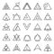 Triangle experimental icons