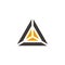 Triangle geometric core technology symbol vector
