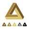 Triangle Infinity vector Logo Template Illustration Design. Vector EPS 10