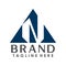 Triangle initial creative logo concept