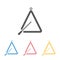 Triangle instrument icon, triangle, instrument, music, sound