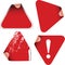 Triangle labels badges