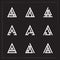 A triangle Letter logo Bundle