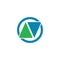 triangle Logo Template vector icon illustration