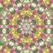 Triangle mandala arabesque kaleidoscope pattern