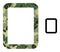Triangle Mosaic Empty Page Icon in Camouflage Military Color Hues