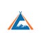 Triangle Mountain Nature Camping Tent Adventure Symbol Logo