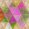 Triangle multicolor background, spring picture for card or banner