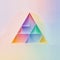 The triangle in pastel colors is a visually enchanting and harmonious