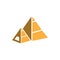 Triangle piramid icon and symbol vector template