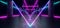 Triangle Pyramid Columns Neon Glowing Sci Fi Purple Blue Futuristic Concrete Empty Grunge Reflective Room Vibrant Spectrum