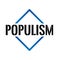 Triangle or pyramid populism line art vector icon