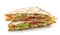 Triangle sandwich with salmon